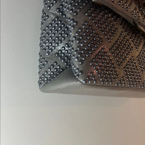 Kurt Geiger Studded Grey Shoulder Bag - Picture 8 of 12